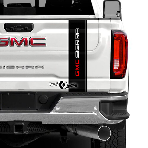 Rear Tailgate GMC Sierra 2500HD 2022 2023 Stripe Vinyl Stripes Sticker Decal for GMC Sierra Graphics 2 Colors