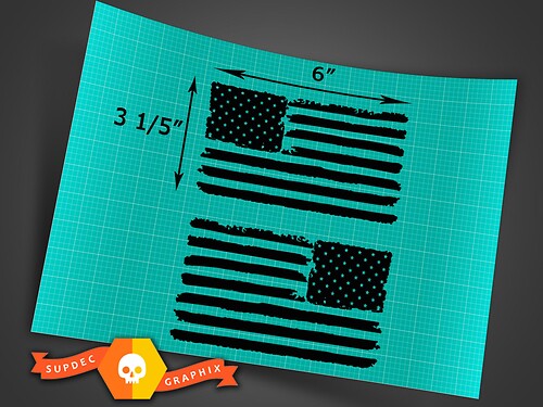 2 Jeep USA Flag Distressed Wrangler Left and Right Stickers Decals
