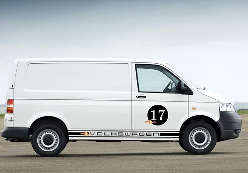 VW Volkswagen Transporter Van Topographic Contour Map Decal Sticker Wrap Porsche style