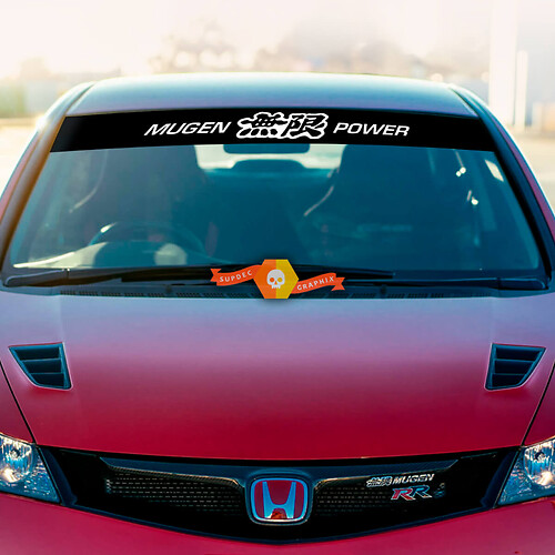 Honda Mugen Power Motorsports Windshield Banner Vinyl Decal Sticker