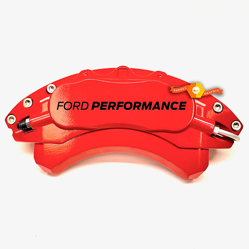 6x Ford Performance Brake Caliper Vinyl Decals Sticker Graphics 