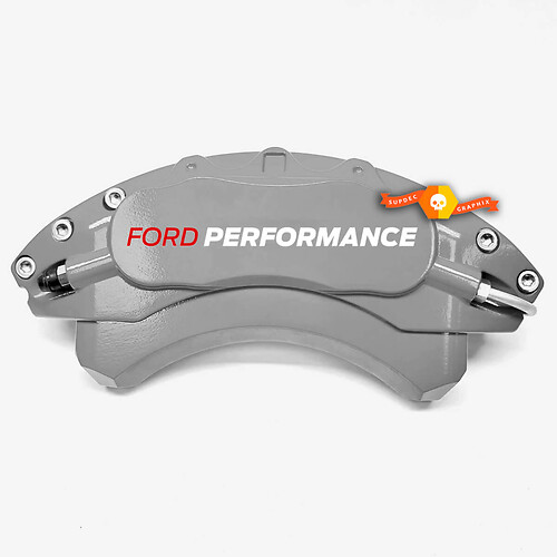 Kit of 6x Ford Performance Brake Caliper Vinyl Decals Sticker Graphics 2 Colors
