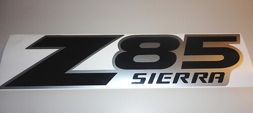 2 GMC Z85 SIERRA କୃତି ଶୈଳୀ ଡିକାଲା ଷ୍ଟିକର୍‌ କଳା ରୁପରେ LR
