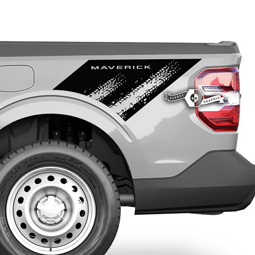 Pair Ford F-150 XLT Maverick Bed Splash Mud Graphics Side Decals Stickers