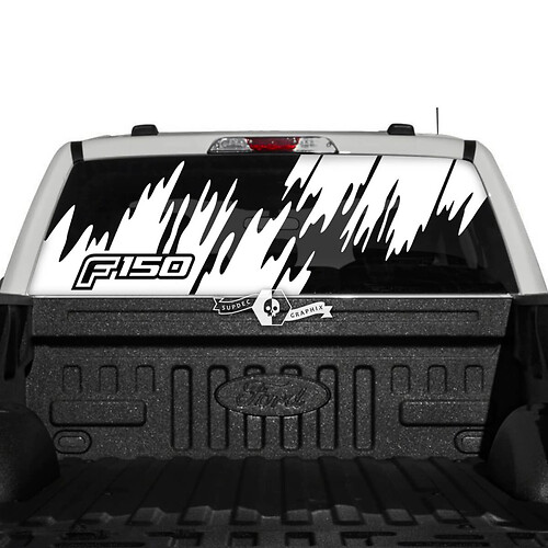 Ford F-150 XLT Pick-up Truck Rear Window Splash Mud Graphics Side Decals Stickers