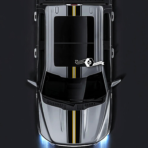 Ford F-150 XL XLT STX LARIAT Hood Roof Tailgate Trim Graphics Side Decals Stickers 2 Colors