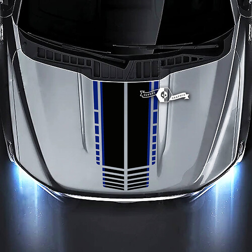 Ford F-150 XL XLT STX LARIAT Hood Lines Graphics Decals Stickers 2 Colors