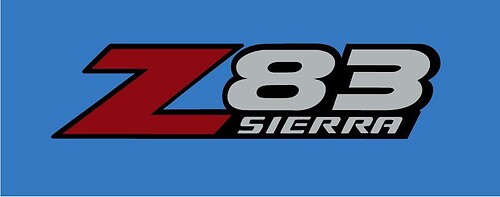 2 GMC Z83 SIERRA Factory Style DECALS STICKERS RED
