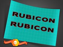 2 JEEP Rubicon Wrangler CJ TJ YK JK XJ Vinyl Sticker Decal 2