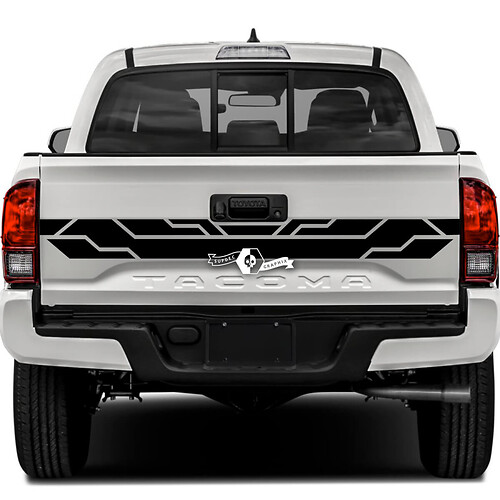 Toyota Tacoma SR5 Tailgate Stripe Geometry Vinyl Decals Graphic Sticker