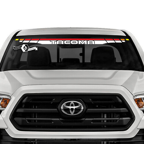 Toyota Tacoma SR5 Windshield Line SunSet Colors Vinyl Decals Graphic Sticker