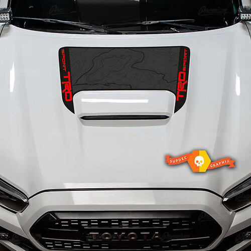 Toyota Tacoma TRD Off road Sport PRO Hood Scoop Racing 3 colors Sticker Decal Graphics 2016-2024
