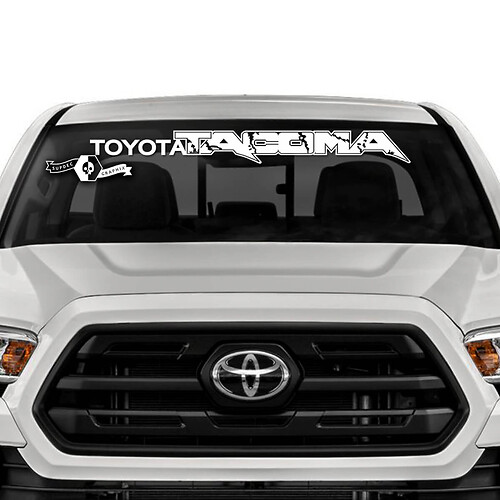 Windshield Vinyl Decal Stickers Kit for Toyota Tacoma Raptor Style