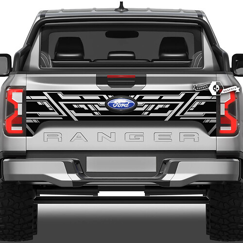 Ford Ranger ପରିମାଣ ମୁଡ୍ ସ୍ପ୍ଲାଶ୍ ରେଞ୍ଚ୍ ଟେଇଲଗେଟ୍ ବେଡ୍ ସାଇଡ୍ ଭିନିଲ୍ ଷ୍ଟିକର୍ ଡିକାଲ୍‌ଗୁଡିକାଲ୍‌ସ୍
