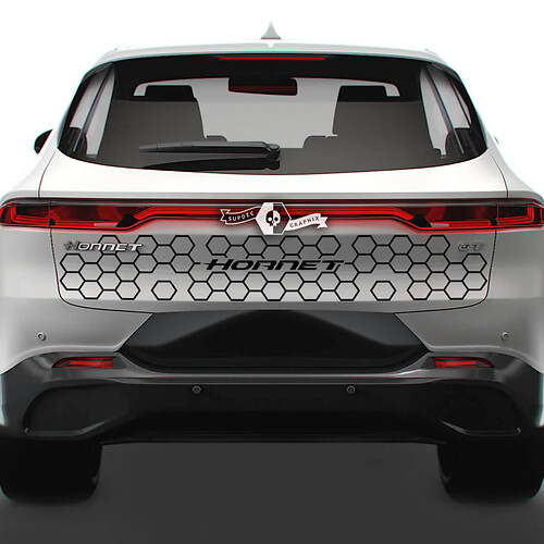 Dodge Hornet Tailgate Trim Logo Wrap Honeycomb Vinyl Decals Sticker