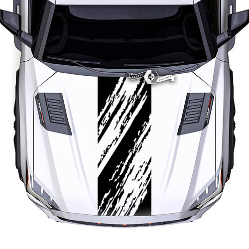 Toyota Sequoia Hood Off Road Mud Wrap Vinyl Stickers Decal fit Toyota Sequoia 