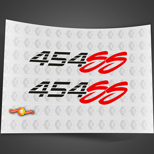 2 454 SS CHEVY TRUCK BEDSIDE Stickers Decals 90-91 92-93 CHEVROLET TRUCK#3