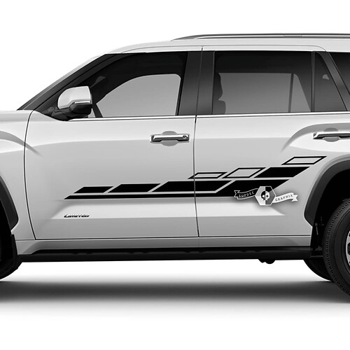 Pair Toyota Sequoia Doors Rear Fender Stripe Graphics Vinyl Stickers Decal fit Toyota Sequoia 