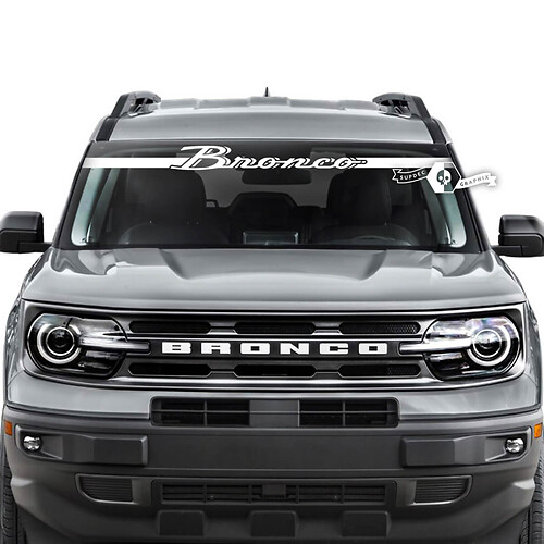 Ford Bronco Window Windshield Logo Stripes Graphics Stickers Decals
