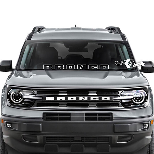 Ford Bronco Window Windshield Logo Trim Stripes Graphics Stickers Decals