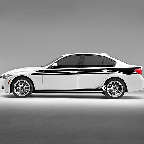 Pair BMW კარის ხაზები ზედა ხაზები Rally Motorsport Trim Vinyl Decal Sticker F30 G20
