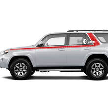 Body Stripes Lines Topographic Style Side Window Vinyl Sticker Decal fit to Toyota 4Runner 13-24 TRD Fifth gen 2 2