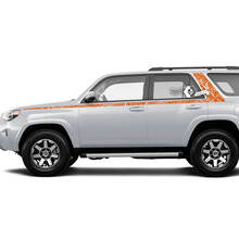 Body Stripes Lines Topographic Style Side Window Vinyl Sticker Decal fit to Toyota 4Runner 13-24 TRD Fifth gen 5 2