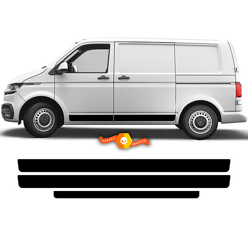 Pair VW Volkswagen Transporter Van Multivan Side Blank Stripes California kit for T4 T5 T6 Vinyl Decal Sticker