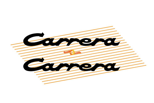 Carrera Rear Sticker Decal PORSCHE