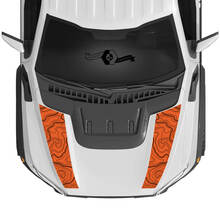 Ford Raptor Карта на контурната линия на капака на F150 SVT Худ винилови декали графики винилови стикери 2022+
 3