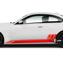 Pair BMW M2 M240 G42 F22 F87 M Performance Rocker Panel Side Stripe Doors Stripe Vinyl Decal Sticker 2