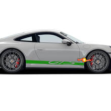 Pair Porsche Stickers GTS Doors Side Vinyl Decal Sticker  2