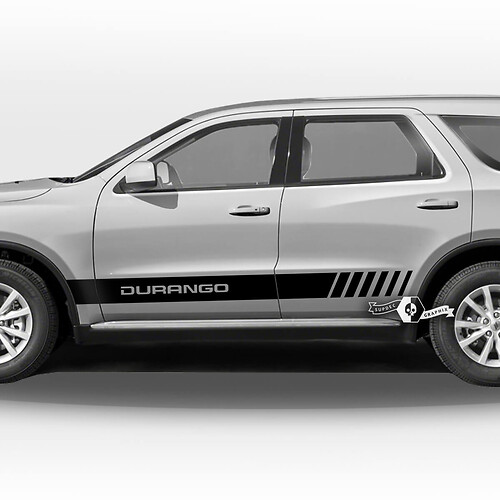 Pair Dodge Durango Side Doors Rocker Panel Stripes Decal Vinyl Stickers