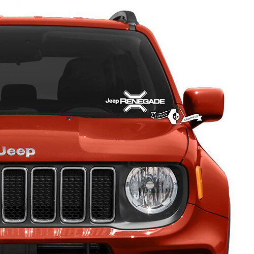 Windshield Window Jeep Renegade Graphic Vinyl Decal Sticker