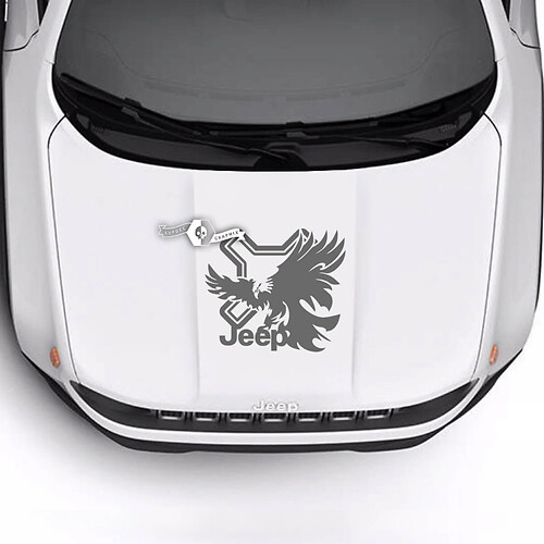 Jeep Renegade Trailhawk Sport Hood Bald Eagle Vinyl Decal Sticker 