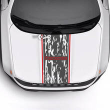 Jeep Renegade Trailhawk Sport Battered Destroyed Hood Trim Stripe Vinyl Decal Sticker 2 Colors 2