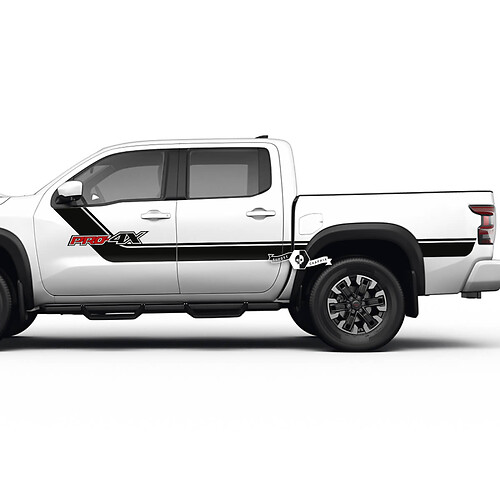 Side Full Body Stripes Stickers Decals for Nissan Frontier PRO-4X 2022-2024 