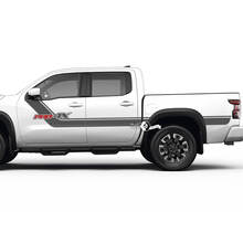 Side Full Body Stripes Stickers Decals for Nissan Frontier PRO-4X 2022-2024  2