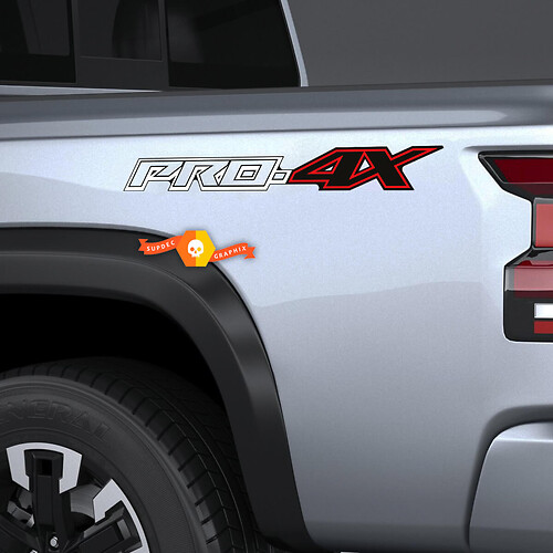 Pair Nissan Frontier Pro-4X Vinyl Side Stickers Decals 4x4 Graphics Nismo 3 Colors