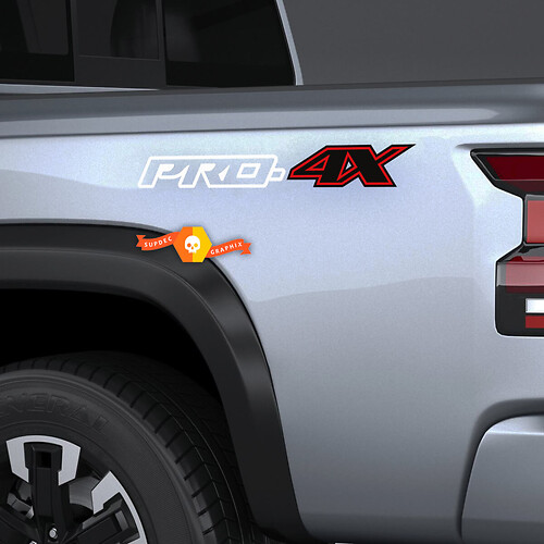 Pair Nissan Frontier Pro-4X Vinyl Side Stickers Decals Graphics Nismo 3 Colors