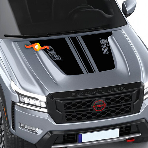 Hood Decal for Nissan Frontier Pro4x Vinyl Logo Graphic Stickers Decals Blackout