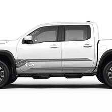 2 Nissan Decal Rocker Panel Doors Side Nissan Frontier Stripe Vinyl Stickers Kit 2