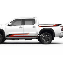 2 Nissan Decal Rocker Panel Bed Rear Fender Side Nissan Frontier Stripe Vinyl Stickers Kit 3 Colors 2