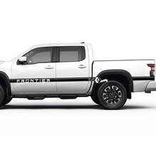 2 Nissan Decal Rocker Panel Bed Rear Fender Logo Line Trim Side Vintage Nissan Frontier Stripe Vinyl Stickers Kit
 2