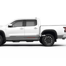 2 Nissan Decal Rocker Panel Bed Logo Side Topographic Map Nissan Frontier Stripe Vinyl Stickers Kit 2 Colors 2