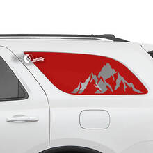 2x Dodge Durango Side Rear Window Mountains Decal Vinyl Stickers 2