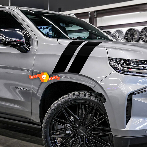 Fender Double Stripes Stickers Decals for Chevrolet Tahoe 2023+