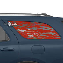 Pair Dodge Durango Side Rear Window Wrap Decal Vinyl Stickers 3