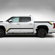 Pair Toyota Tundra Vintage Retro Rocker Panel Bed Side Rear Fender Stripes Vinyl Stickers Decal 3 Colors 2