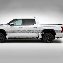 Pair Toyota Tundra Vintage Pintu Sisi Tempat Tidur Belakang Fender Belakang Hancur Garis Grange Trim Stiker Vinyl Decal
 3